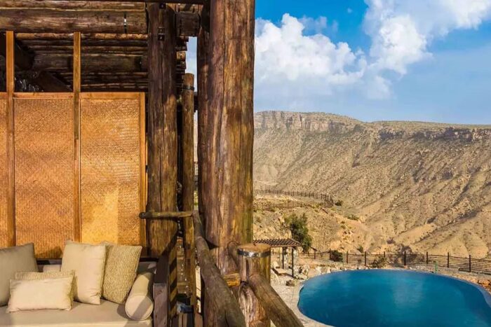 Vue de l'hôtel Alila à Oman