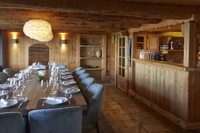 Restaurant L'alpage de Porrez à Megève pour un événement d'entreprise en hiver